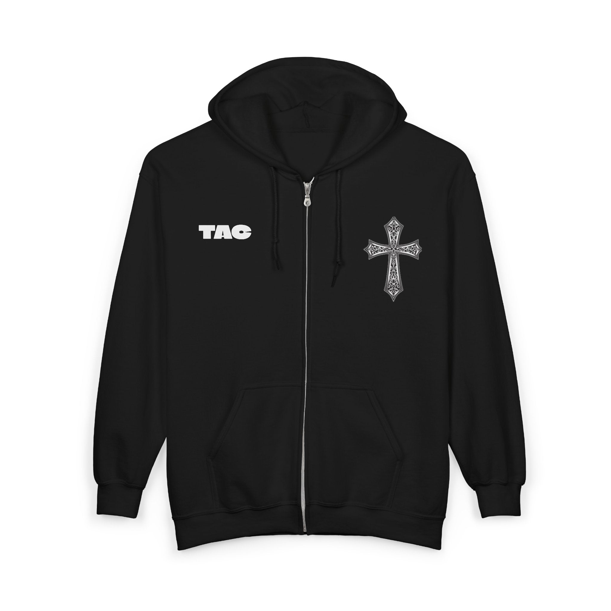 Cross Jacket | TAC Unisex Heavy Blend™ Full Zip Hooded Sweatshirt