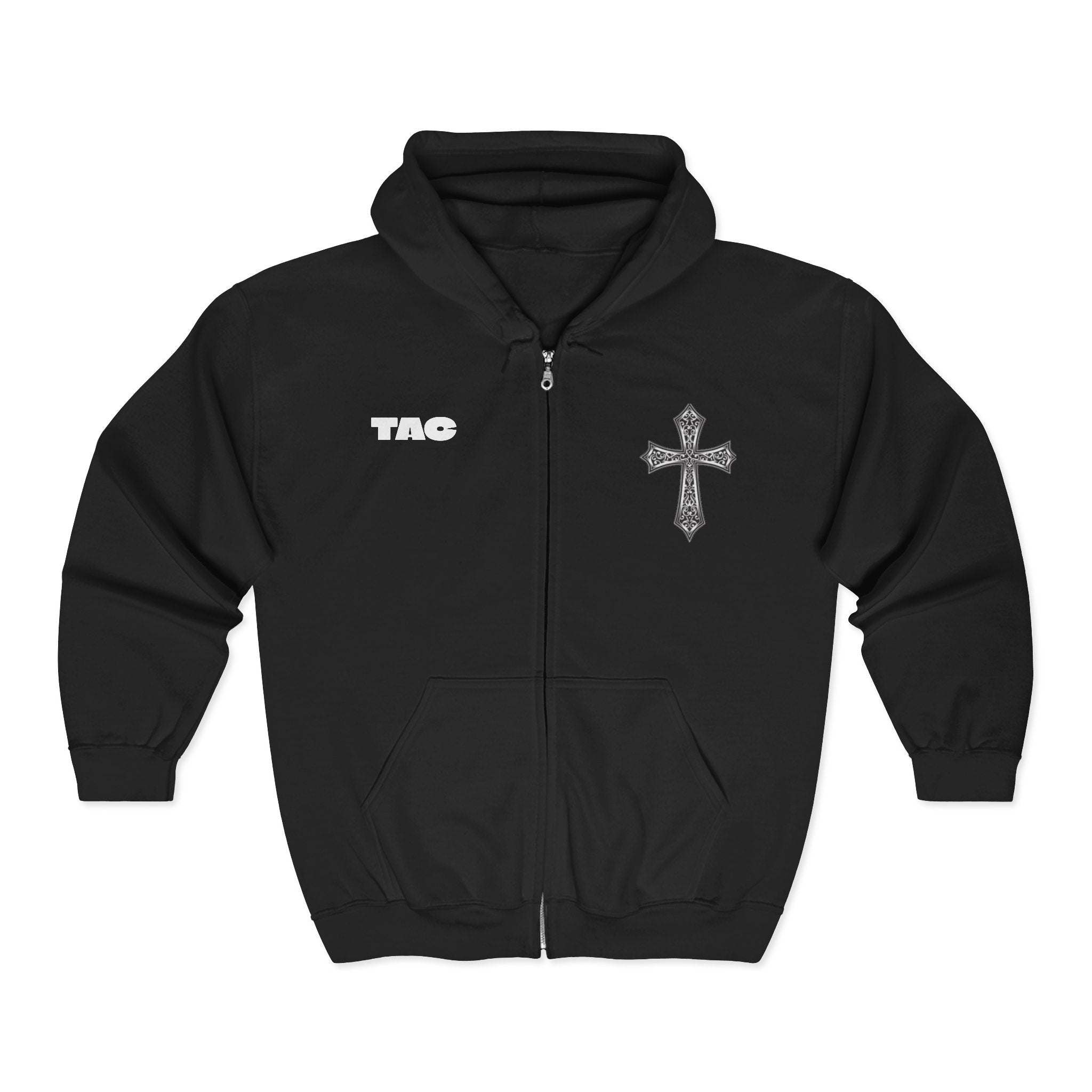 Cross Jacket | TAC Unisex Heavy Blend™ Full Zip Hooded Sweatshirt